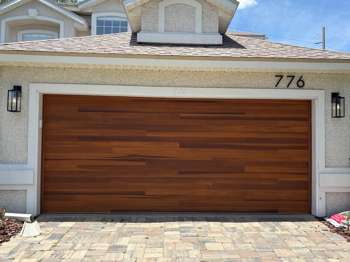 Beachside Garage Doors service truck in Palm Beach County, Florida